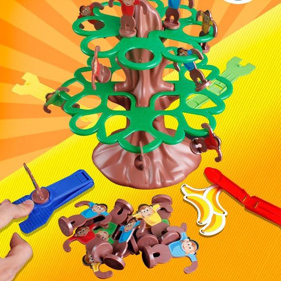 Настільна інтерактивна гра Ummi 707-31 Jumping Monkeys Game Brown / Green | Зображення 3