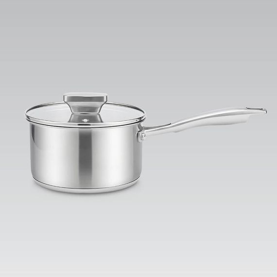Ковш кухонный Maestro MR-3521-16S, 1.7 л, 16 см, из нержавеющей стали с крышкой, для всех типов плит