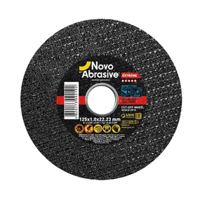 Круг відрізний по металу d125мм*1,0*22,23мм 14A Extreme NovoAbrasive
