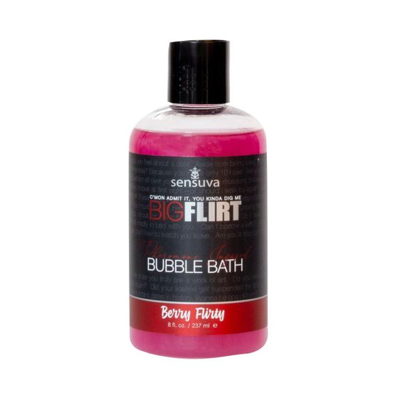 Піна для ванни Sensuva — Big Flirt Pheromone Bubble Bath (237 мл), Berry Flirty