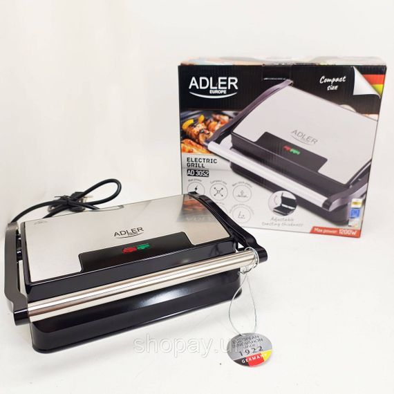Електричний контактний гриль Adler AD 3052 1200Вт | Зображення 3
