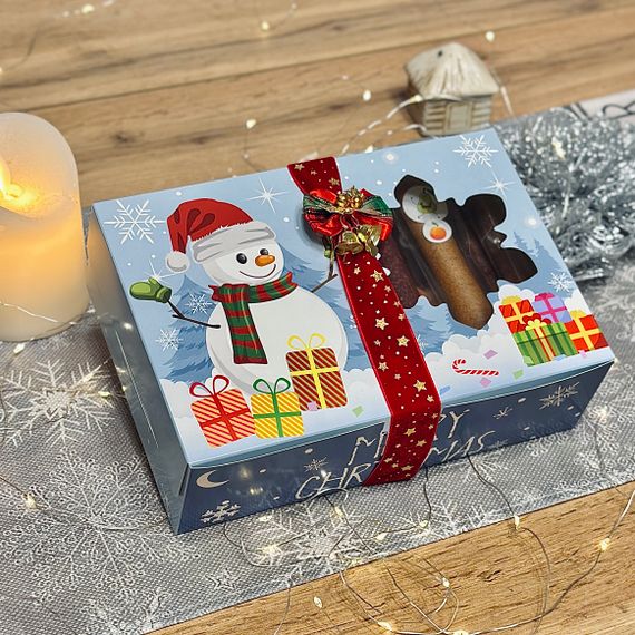 Подарунковий новорічний набір пастили «Тепло зимових свят» (три види пастили), 650 г