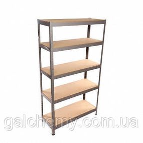 Стелаж металевий 2400х810х510/5пол МДФ 6мм