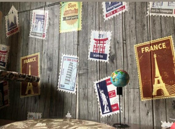 Самоклеюча 3D панель поштові марки 700х700х4мм (091) SW-00001152 | Зображення 5