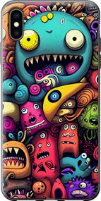 Чехол на iPhone XS Max Cмешные монстры "5549u-1557-17620"