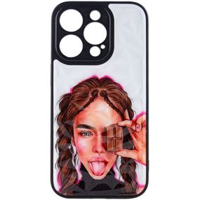 TPU+PC чехол Prisma Ladies для Apple iPhone 14 Pro (6.1") Chocolate