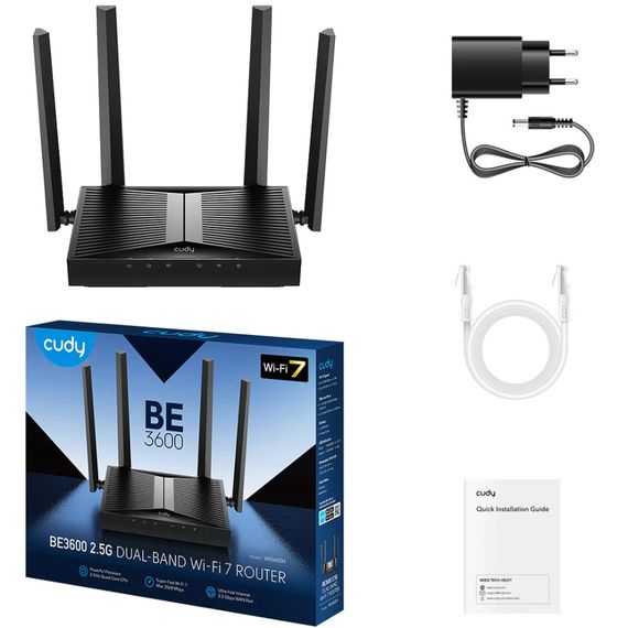 Маршрутизатор Cudy WR3600H, BE3600 2.5G Wi-Fi 7 Router | Зображення 5