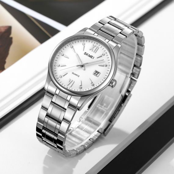 Чоловічий годинник Skmei 2158SIWT Silver-White | Зображення 3