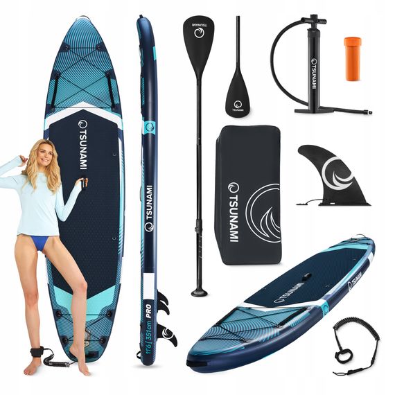 Надувна SUP дошка TSUNAMI PRO 350 см з веслом T12 (P-5905973405607) | Зображення 8