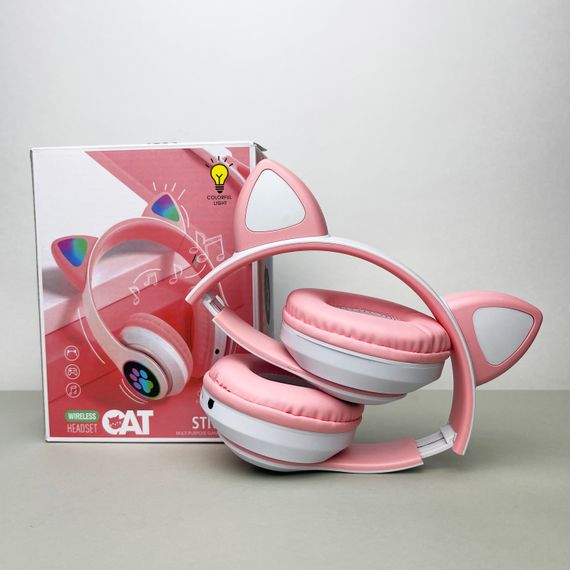 Бездротові навушники Cat Ear RGB STN-28 (Рожевий) | Зображення 7