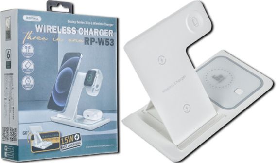 Бездротовий зарядний пристрій з одночасною зарядкою 3 пристроїв XPRO RP-W53 (MAW-43183_892) | Зображення 1