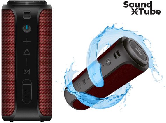 Акустическая система 2E SoundXTube TWS, MP3, Wireless, Waterproof Red (2E-BSSXTWRD) | Зображення 1