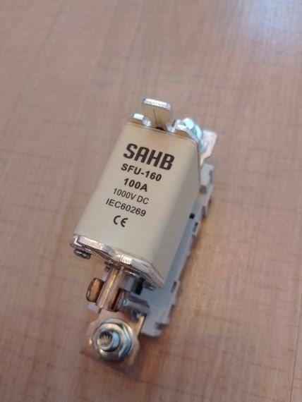 Силовий керамічний запобіжник Sahb DC до 100a 1000v | Зображення 2