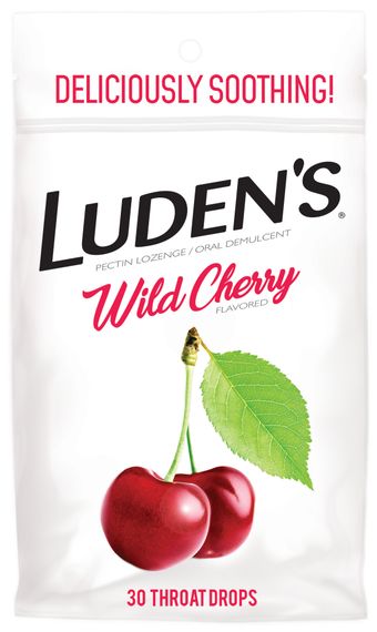 Заспокійливі льодяники з пектином Luden’s, для горла та порожнини рота, смак - дика вишня, 30 шт.