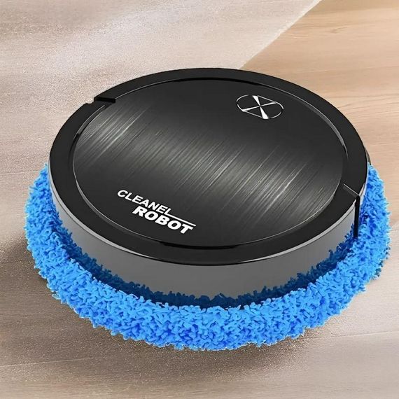 Робот для вологого прибирання, Vacuum cleaner LY-540, Чорний / Розумний робот-прибиральник для миття підлоги