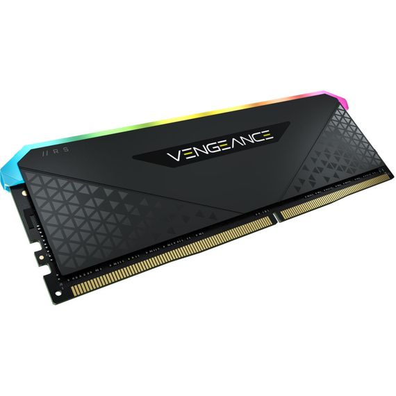 Модуль пам'яті для комп'ютера DDR4 16GB 3600 MHz Vengeance RGB RS Black Corsair (CMG16GX4M1D3600C18) | Зображення 1