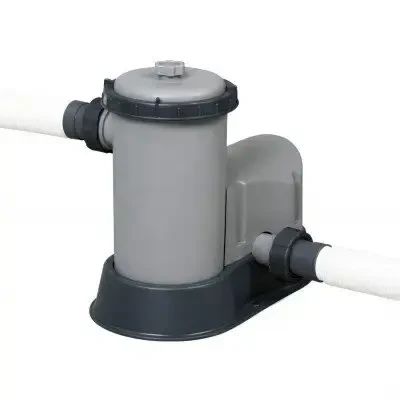 Сімейний овальний каркасний басейн Bestway 56716 549х274х122 см з фільтром та сходами на 13420 л | Зображення 7