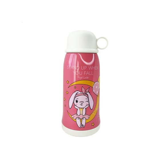 Дитячий термос-поїльник "Зайчик" MGZ-0324(Pink) з індикатором температури 550 мл | Зображення 3