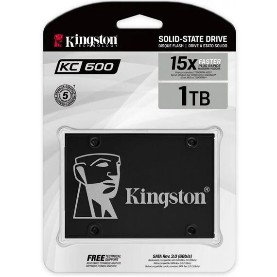 Накопичувач SSD 2.5" 1TB Kingston (SKC600/1024G) | Зображення 2