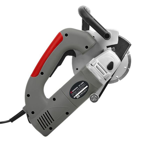 Штроборіз 1400Вт, 9000 об / хв, диск 125мм, гл. пропила 8-30мм, шир. пропила 8-26мм INTERTOOL DT-0200 | Зображення 4