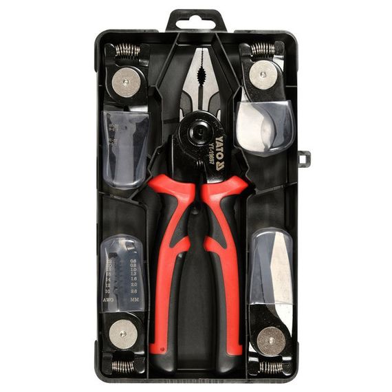 Многофункциональный набор быстросменных инструментов 5 в 1 (плоскогубцы, зачистка изоляции, обжимные щипцы) | Зображення 3