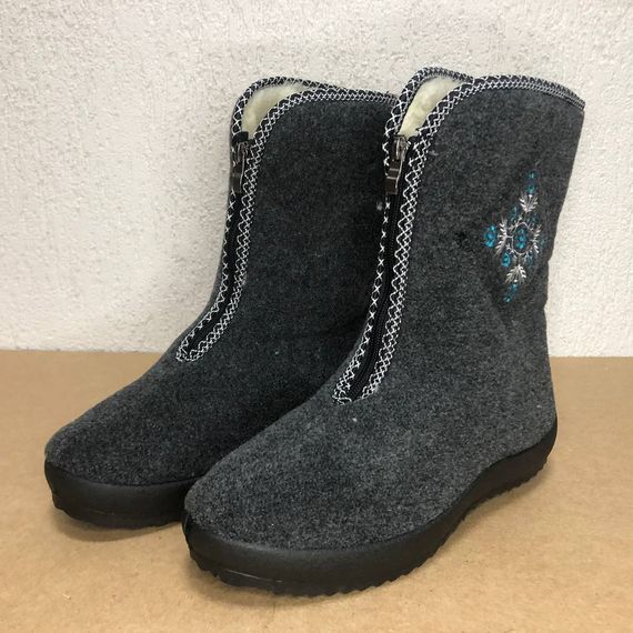 Бабуши женские домашние 39р, Валенки шитые, Бурки бабуши женские войлок бурки XZ-27 | Зображення 8