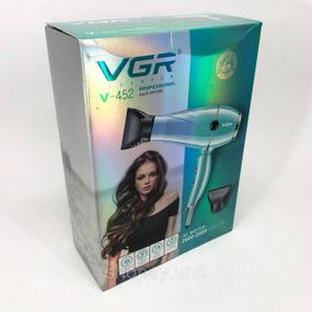 Профессиональный фен оригинал VGR V-452 2400 Вт, Фен без вреда для волос для дома и путешествий KD-94