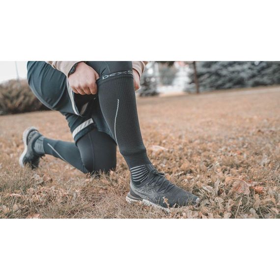 Шкарпетки водонепроникні Dexshell Compression Mudder, р-р XL, сірі | Зображення 6