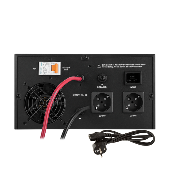 ДБЖ з правильною синусоїдою 12V LPE-B-PSW-1500VA+ (1000Вт) 1-40A | Зображення 3