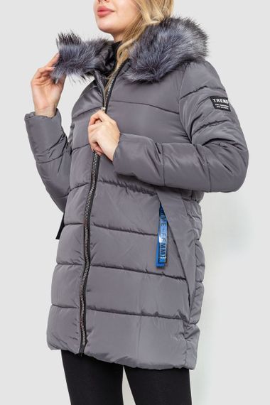 Куртка жіноча з хутром, колір сірий, 235R8804 | Зображення 2