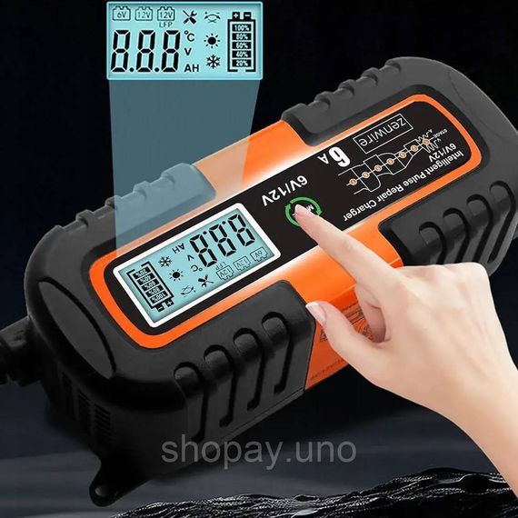Быстрая зарядка аккумулятора авто, Умное зарядное устройство для авто, Зарядное устройство 12-24В DV-13