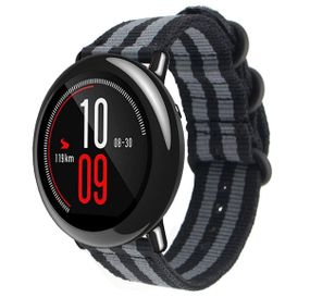 Нейлоновый ремешок Primo Traveller для часов Xiaomi Huami Amazfit Sport SmartWatch - Black&Grey
