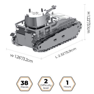 Конструктор Metal Time колекційна модель Leichttraktor Vs.Kfz.31 (MT063) | Зображення 1