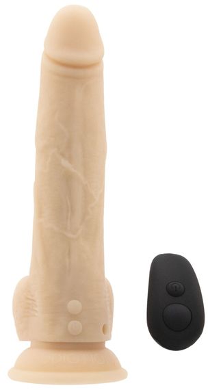 Фалоімітатор з пульсацією Naked ADDICTION Dominic 9″ Vanilla, пульт ДК, діаметр 4,2 см | Зображення 2