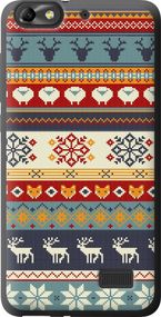 Чехол на Huawei Honor 4C Рождественский орнамент "3303u-183-17620"