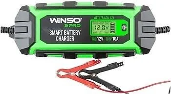 Зарядний пристрій для АКБ імпульсний Winso PRO LCD 12В АКБ до 200А, струм зарядки 10А, 160Вт, екран 139520