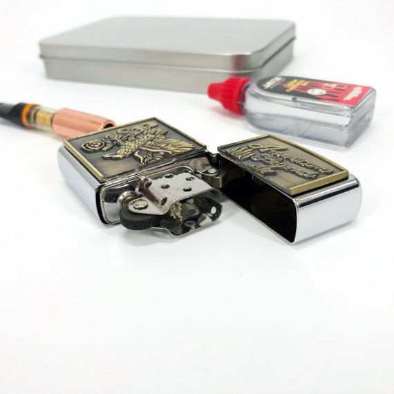 Запальничка бензинова в подарунковій коробці N12, подарункові запальнички, подарунок запальничка хлопцю. | Зображення 3