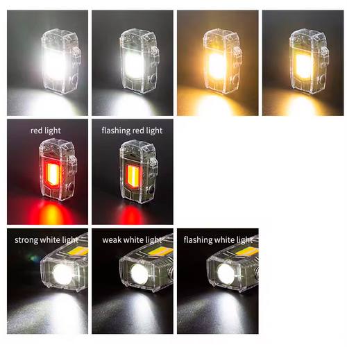Ліхтар запальничка брелок D48-1, COB+LED, АКБ, індикація заряду, ЗП Type-C | Зображення 1