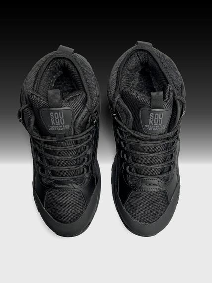 Кросівки зимові The North Face x SOUKUU Glenclyffe Fur All Black захист від морозу, ідеально для зимового сезону А4843 43 27,5 | Зображення 3