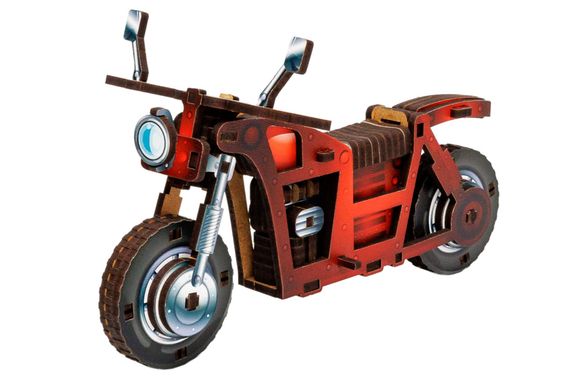 Конструктор дерев'яний Puz-00961"Turbo Bike" в кульку PuzzleOK | Зображення 4