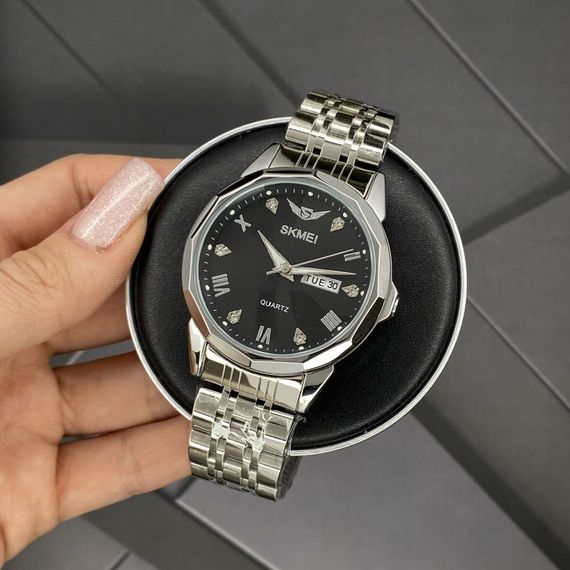 Чоловічий годинник Skmei 2291SIBK Silver-Black | Зображення 4