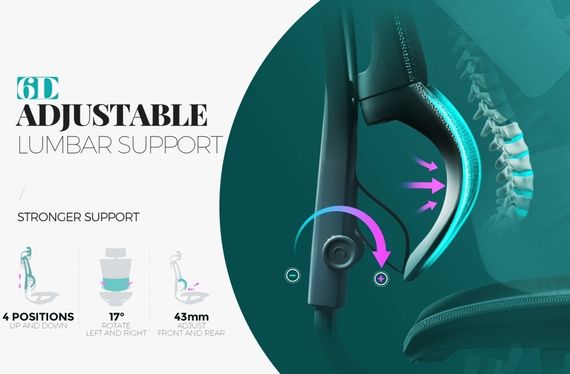 Кресло компьютерное MIRUS-IOO 2 Legrest (IOOE2-AG-HAM-5D-LLM) Black | Зображення 3
