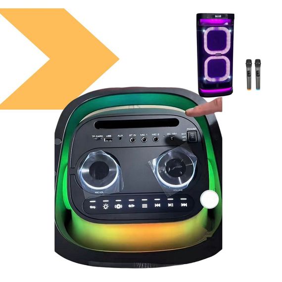 Портативна Bluetooth колонка з потужним звуком Temeisheng 6838D XPRO (45709-6838D_6276) | Зображення 1