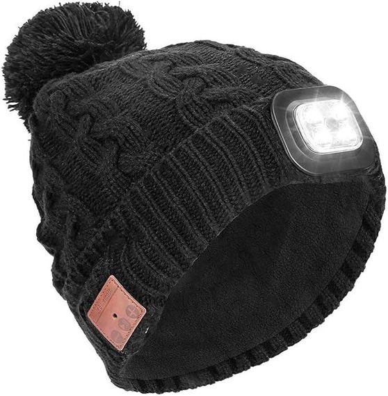 Беспроводная музыкальная шапка Powcan с Bluetooth 5.0 и светодиодной подсветкой