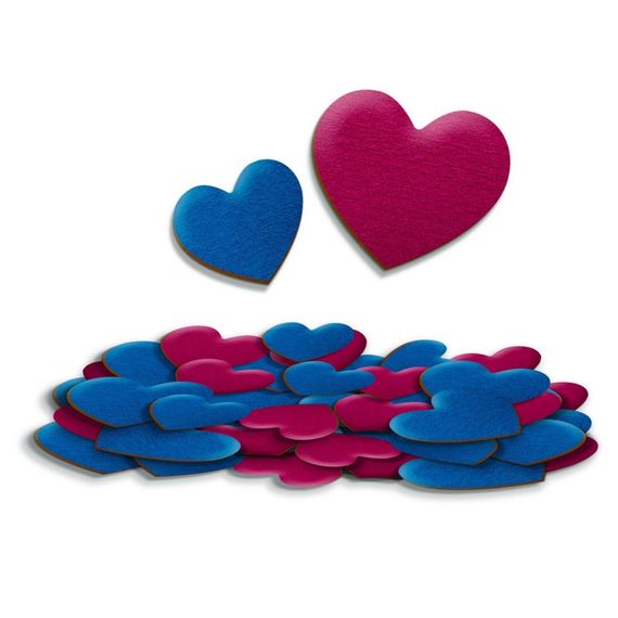 Детский набор мягких наклеек "Сердце" VT4206-53, 50 наклеек | Зображення 1