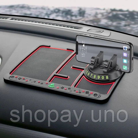 Силіконовий килимок протиковзкий в автомобіль на панель MOBILE | Зображення 3