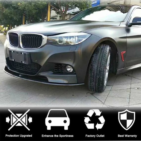 Накладка на передній бампер Lip MP-Style (для F34 M-Sport, Карбон) для BMW 3 серія F-30/31/34 2012-2019 рр | Зображення 1