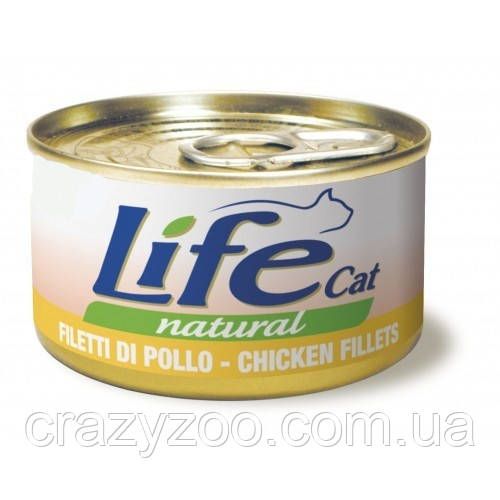Влажный корм для котов LifeCat Chicken Fillets мясо курицы 150 г 420991