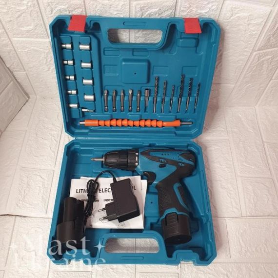 Акумуляторний шуруповерт 12V з набором інструментів, 18 режимів, 1 акумулятор, кейс для транспортування | Зображення 5