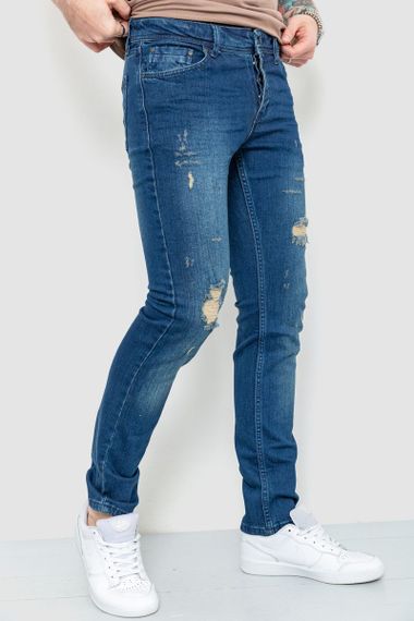 Джинси чоловічі рвані, колір синій, 157R4484 | Зображення 2